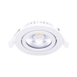 Noxion LED Uchylny Slim Spot Valkoinen Okrągła 5W 550lm 60D - 940 Zimna Biel | 85mm - IP54 - Ściemnianie - Najlepsze Renderowanie Kolorów