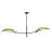 Emibig Lampa sufitowa Lotus Stal Czarny | Nadaje Się Do 2x E14 - Max 10W