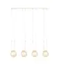 Emibig Lampa Wisząca Glam Stal Valkoinen | Nadaje Się Do 4x E14 - Max 10W