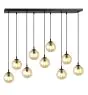 Emibig Lampa Wisząca Cosmo Stal Czarny | Nadaje Się Do 9x E14 - Max 10W